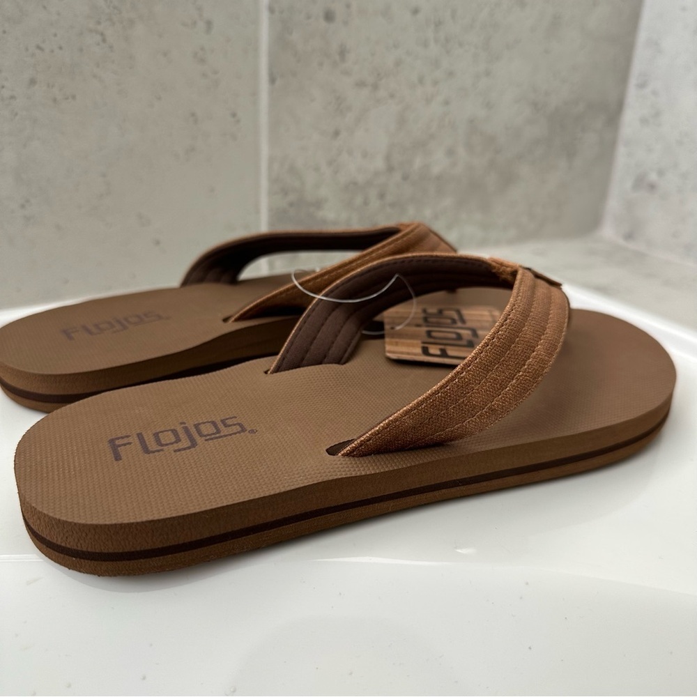 Flojos Kids Rogan Flip Flops Size 5 - Picture 8 of 12